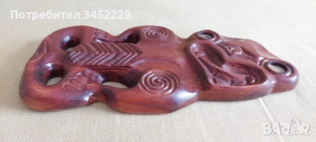 дърворезба Нова Зеландия за ценители отлична , снимка 4 - Декорация за дома - 51710118