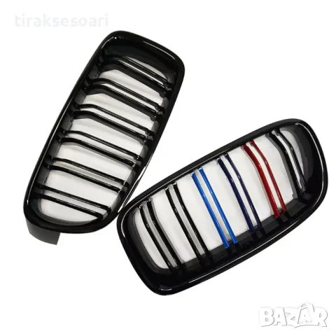 Бъбреци с двойни ребра черен лак за BMW M Power серия 3 F30 F31 F35 2013 до 2018, снимка 2 - Аксесоари и консумативи - 48285767