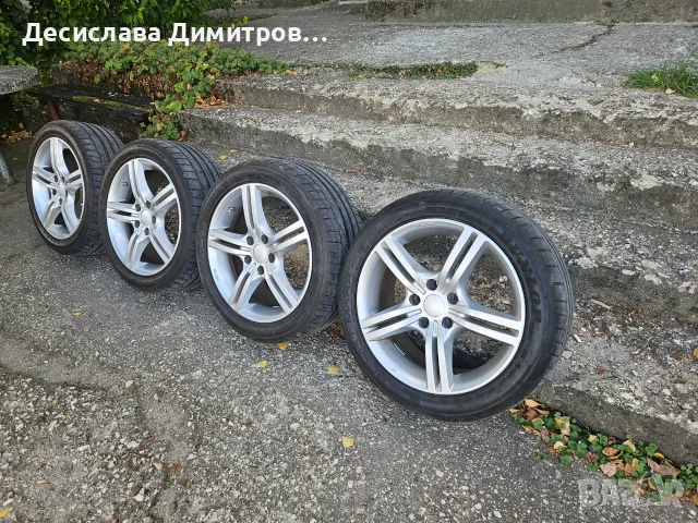 4 бр. лети  джанти 17 ски  5х114.3  7.5J  ет 40, снимка 3 - Гуми и джанти - 56180201