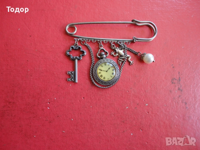 Старинна брошка игла 3, снимка 3 - Други - 52671845