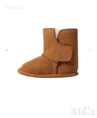Бебешки ботушки от естествен велур Mango, снимка 4 - Бебешки боти и ботуши - 42199319