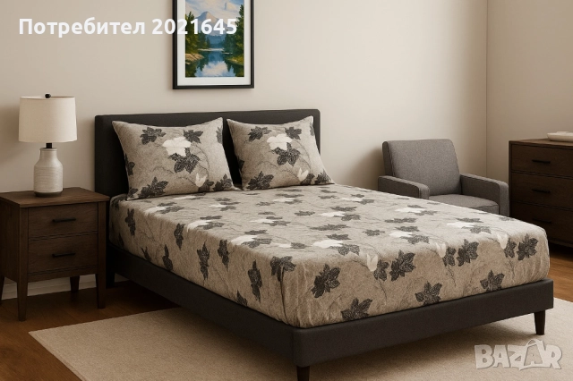 чаршаф с ластик и 2 калъфки за приста , снимка 6 - Спално бельо - 52475128