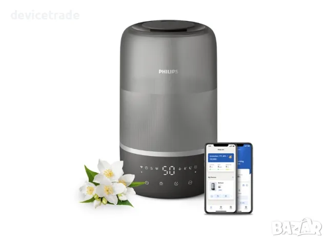 Овлажнител за въздух Philips серия 1000 HU1510/03, С ултразвукова технология