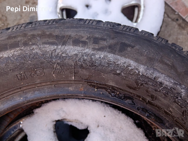 Продавам 2 броя зимни гуми 185/65  15, снимка 7 - Гуми и джанти - 53044888