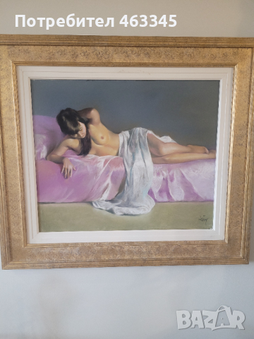 Kартина "Замисленост" на Доминго Алварес Гомес, снимка 3 - Картини - 44931530