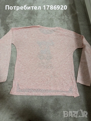 🌸 Дамска блуза с дълъг ръкав "Enjoy the Ride" - Pepper & Mint London 🚴‍♀️, снимка 4 - Блузи с дълъг ръкав и пуловери - 25095507