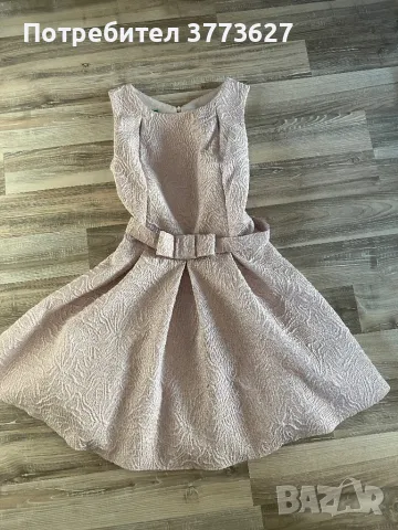 Рокля от жакард  с подвижен колан , снимка 1