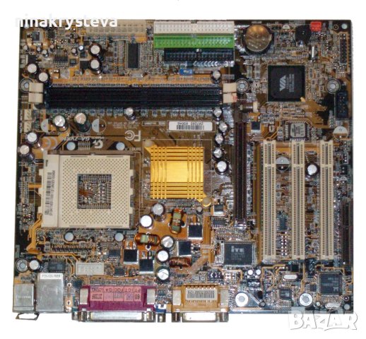 Дънна платка Socket A GIGABYTE GA-7VKML(VGA+AGP,DDR,SB,LAN, снимка 2 - Дънни платки - 41617794