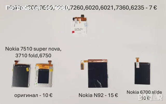 Дисплей Nokia X2,X3,C5,7020,2710,515,220,206,X3-02,C3-01,N92,N82,N79,E52,7260,C6,C5-01,5230,R55,7600, снимка 2 - Резервни части за телефони - 56221724