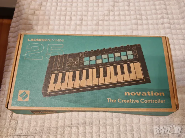Novation Launchkey Mini 25 MK3 – MIDI клавиатура, 25 клавиша, 16 pads