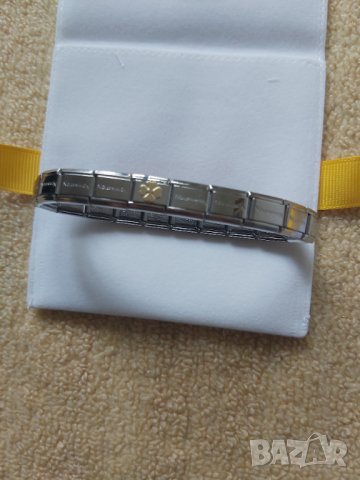 Гривна с позлатена четирилистна детелина, снимка 4 - Сватбени аксесоари - 42272096