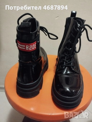 лачени боти, снимка 5 - Дамски боти - 52852001