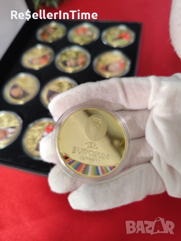 Euro 2024 Germany Лот от 12 плакета с футболисти, в кутия, снимка 8 - Нумизматика и бонистика - 52878870