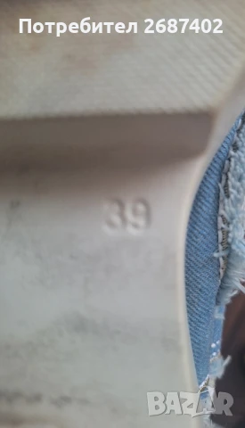 Дамски обувки-деним., снимка 2 - Маратонки - 50647620