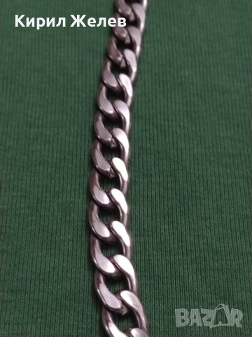 Сребриста верижка ланец,колие дължина от край до край 40см. много красив дизайн 37398, снимка 2 - Колиета, медальони, синджири - 40425961