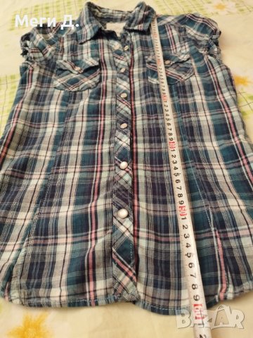 Дамски светлосини панталонки р-р 27, 26+подарък риза S, XS, снимка 5 - Къси панталони и бермуди - 40973483