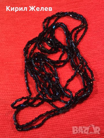 СТАРО МЪНИСТЕНО РЕТРО АРТ-НУВО СТИЛ КОЛИЕ НАНИЗ ГЕРДАНЧЕ РЪЧНА РАБОТА 26637, снимка 3 - Антикварни и старинни предмети - 34806048