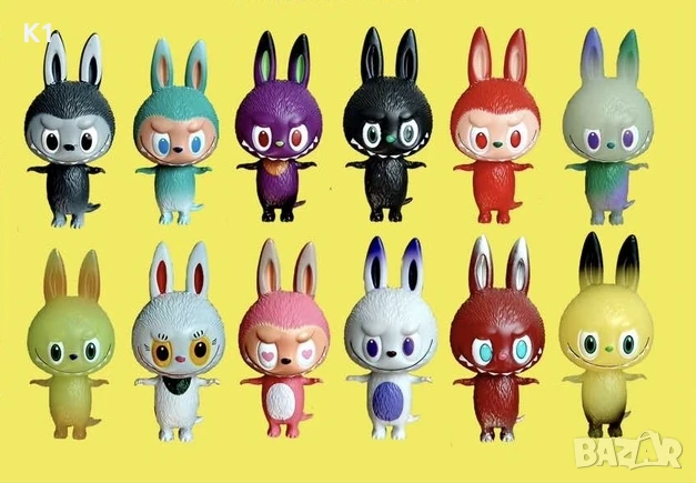Голям комплект 6 броя фигурки Лабубу, фигури за игра Labubu, снимка 2 - Фигурки - 51206742