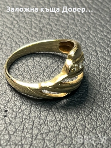 Златен пръстен 14 K 585 Gold zlatni prasten, снимка 4 - Пръстени - 52123612