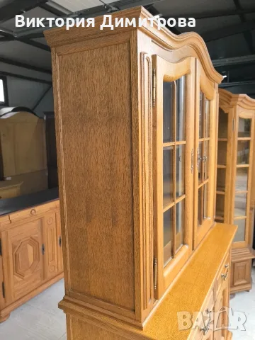 Трапезен бюфет с витрина, снимка 6 - Бюфети - 55938054