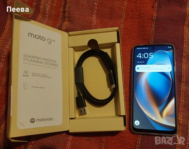 Продавам телефон Motorola Moto g05, снимка 2 - Motorola - 53298506