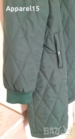 Ново вносно тъмнозелено яке с качулка, 44, снимка 5 - Якета - 52502095