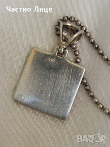 Сребърен Медальон със Седефи, снимка 4 - Колиета, медальони, синджири - 33851273