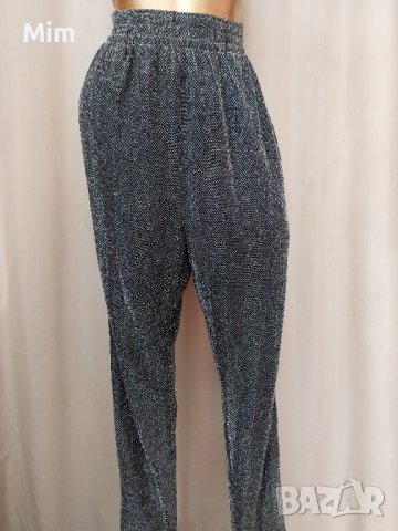 MONKI M/XXL  Клин от еластичен сребрист брокат, снимка 3 - Клинове - 42440565