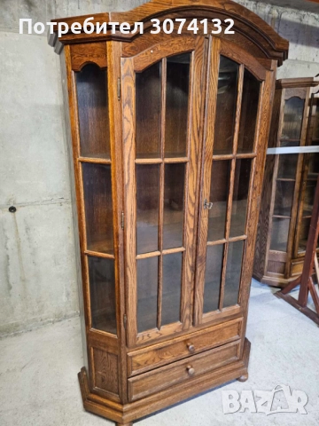 Конзолна витрина в стил Рустик, снимка 2 - Секции и витрини - 52806728