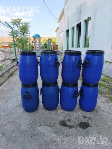 Бидони от PVC 30 L с капак и скоби , снимка 2 - Други - 50250249