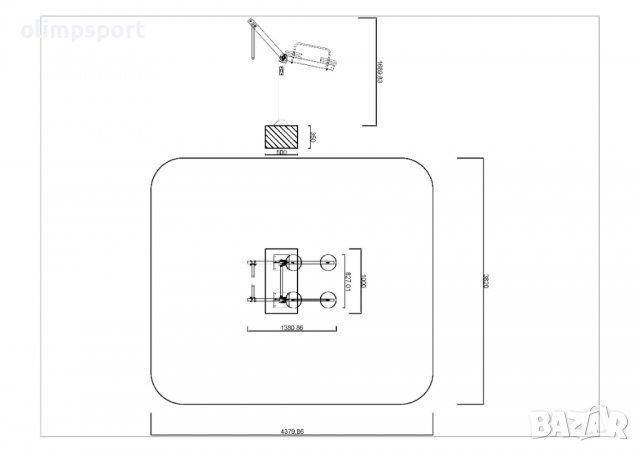 Трицепс машина OF361 , снимка 2 - Фитнес уреди - 36201750