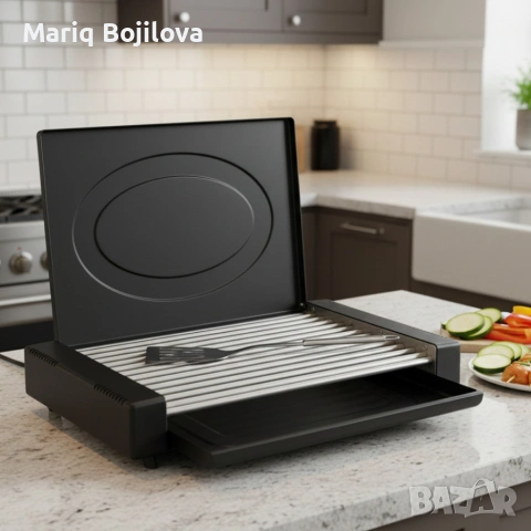 Електрическа скара с капак Oliver Voltz OV51015QC – 1800W мощност , снимка 4 - Скари - 53048114