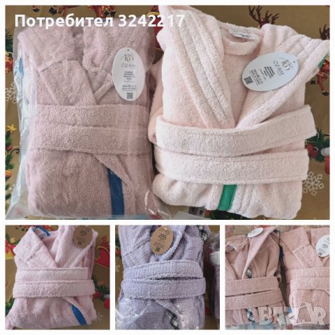 Детски хавлиени халати за баня със качулка от 100% памук., снимка 2 - Хавлии и халати - 40420195