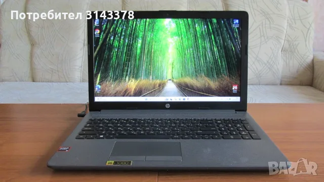 15.6 инча HP с Ryzen 3,DDR4,SSD,Full HD лаптоп