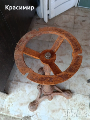 Чугунена стойка за маса., снимка 4 - Антикварни и старинни предмети - 53847248