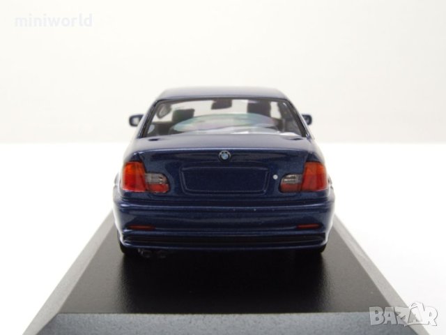 BMW 3er E46 Coupe 1999 - мащаб 1:43 на Maxichamps моделът е нов в PVC дисплей-кейс, снимка 15 - Колекции - 44475169