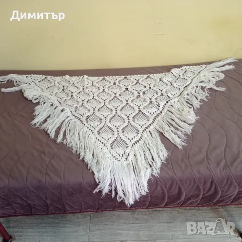 Дамски плетен шал тоалет , снимка 3 - Шалове - 55872629