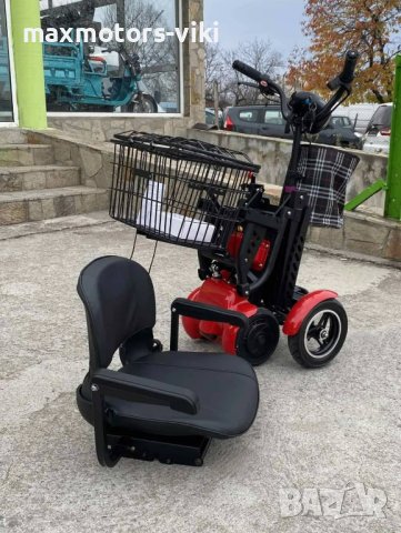 Електрическа четириколка 750W сгъваема директен внос MaxMotors модел 2023 година, снимка 5 - Инвалидни скутери - 41322409