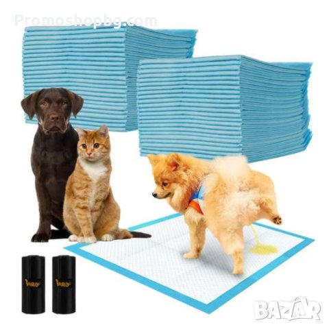 Еднократни хигиенни подложки за кучета 100 бр, памперси, размер 40х60 см, снимка 1 - За кучета - 44161495