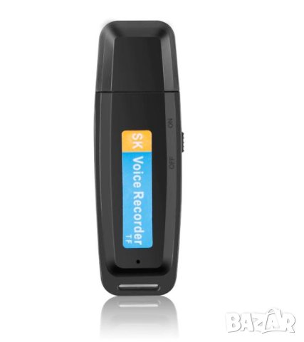 Скрит Звукозапис Шпионски Аудио Рекордер Скрита Слушалка Диктофон 8GB MP3 Player Слот за Карта Памет, снимка 11 - Аудиосистеми - 41381266