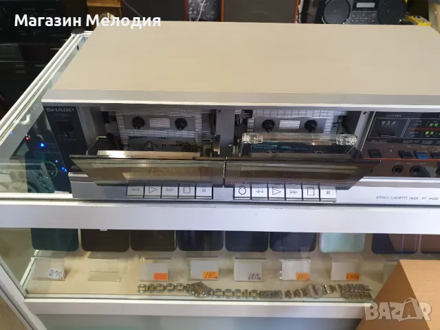 Касетен дек SHARP RT-W600 В отлично техническо и визуално състояние., снимка 8 - Декове - 48102241