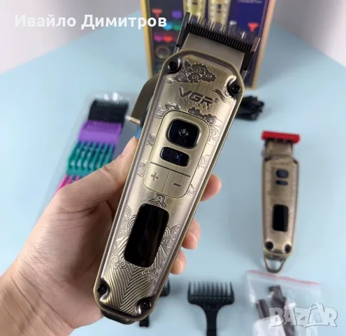 К-Т 2В1 ТРИМЕРИ ЗА КОСА И БРАДА V-643, снимка 2 - Тримери - 56072044