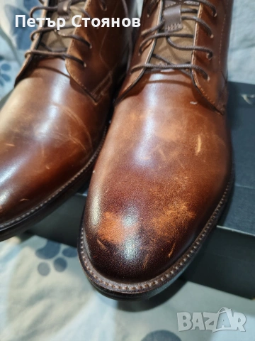 Удобни мъжки кларкове от естествена кожа Oliver Jacob № 45, снимка 2 - Мъжки боти - 53793206
