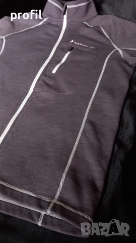 Peak Performance L midlayer/горнище с вълна , снимка 2 - Спортни дрехи, екипи - 53256415