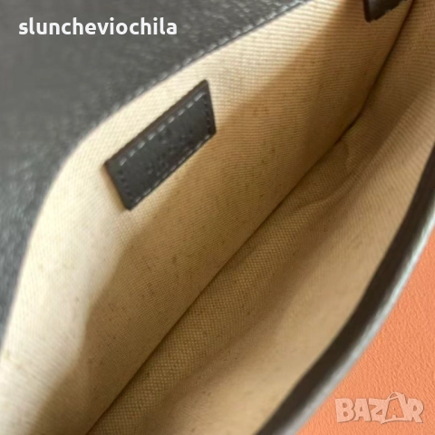 чанта Gucci GG Supreme Jacquard Belt Bag Grey & Black, снимка 4 - Чанти - 52403983