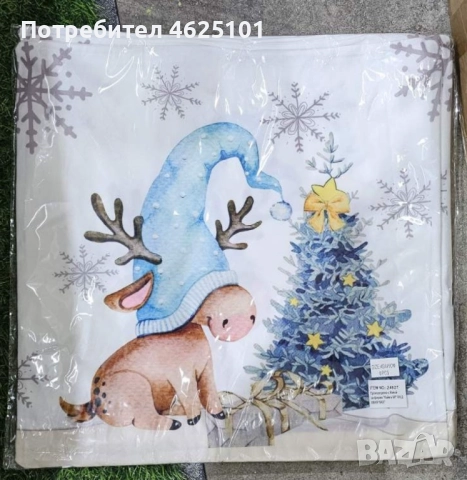 Коледни декоративни калъфки за възглавници – 7 уникални празнични дизайна,45×45см - 6 бр. в комплект, снимка 14 - Декорация за дома - 52080704