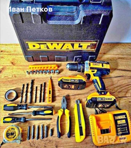  Акумулаторен ударен винтоверт Dewalt 36V с 2 батерии, снимка 1