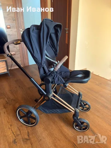 Бебешка количка Cybex Priam 4 + зимен чувал, снимка 2 - Детски колички - 55796583