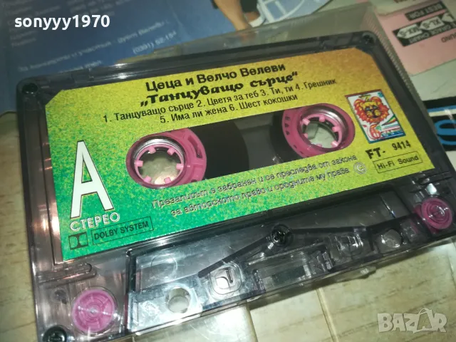 ЦЕЦА И ВЕЛЧО ВЕЛЕВИ-КАСЕТА 0811241905, снимка 6 - Аудио касети - 47895925