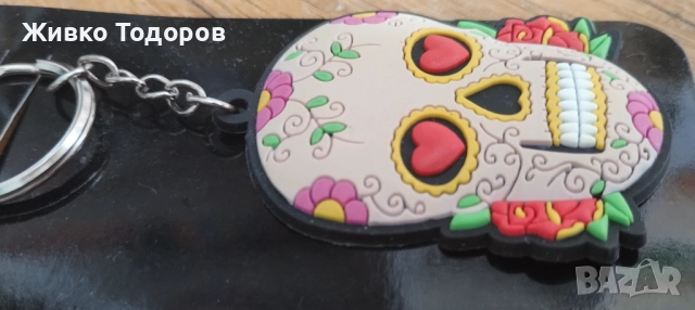 Sugar Skulls /Calavera de azúcar Книгоразделител,ключодържател и поставка с щипка за бележки, снимка 8 - Декорация за дома - 51498713